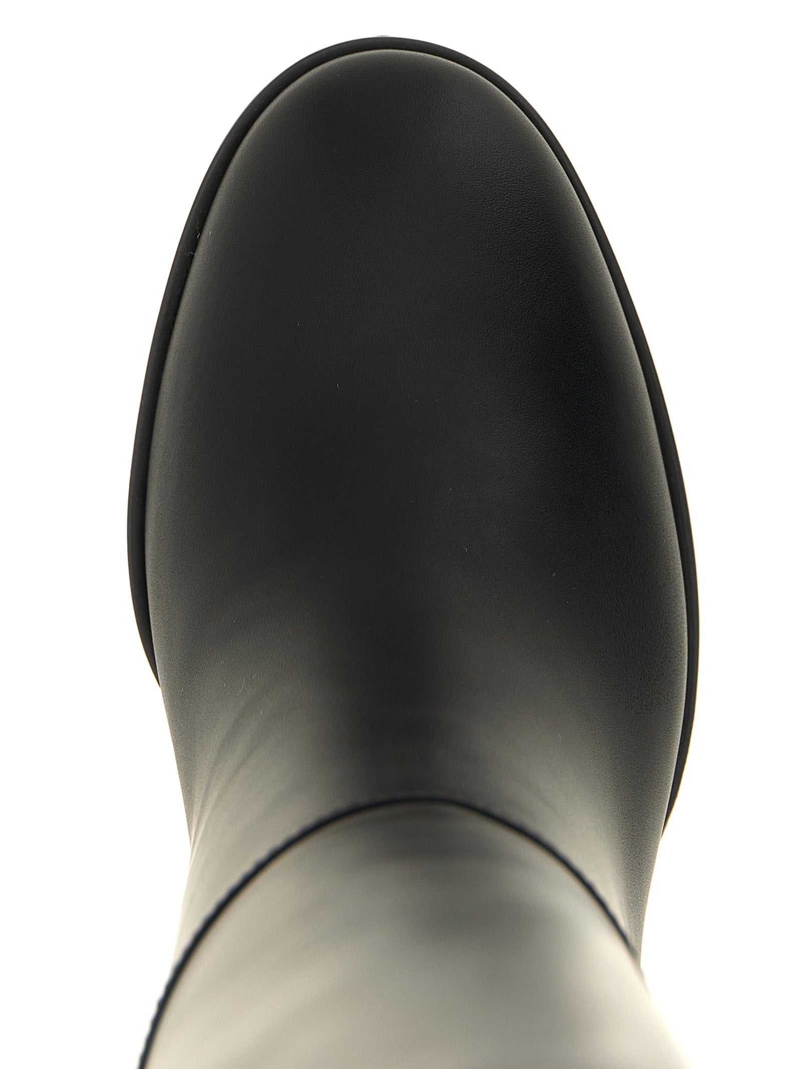 Ankle Over-The-Knee Boots by Gianvito Rossi for women in calfskin leather black features an avant-garde Women's Calfskin Leather Ankle Over-The-Knee Boots silhouette, defined by a sophisticated and a avant-garde .