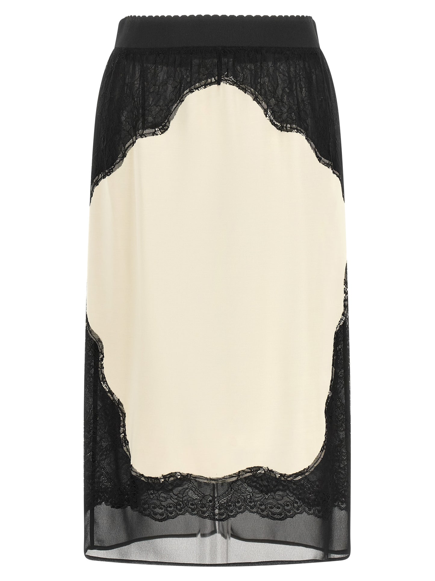 The Attico Bicolor Viscose Midi Skirt