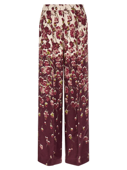 Track Pants by F.R.S. - FOR RESTLESS SLEEPERS for women in viscose burgundy, cream, multicolor, floral & print features an contemporary with a long and , showcasing for a contemporary finish.