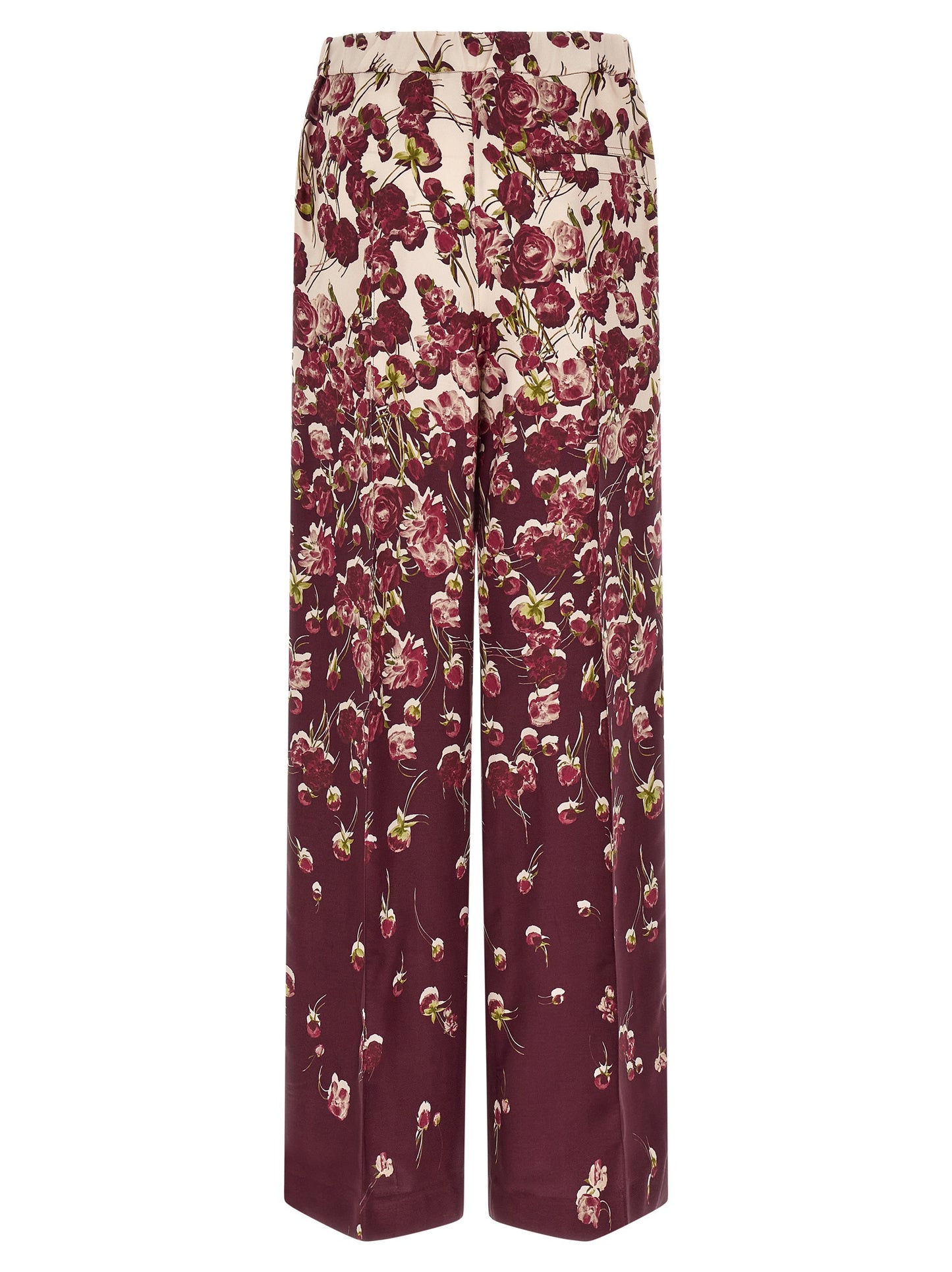 Track Pants by F.R.S. - FOR RESTLESS SLEEPERS for women in viscose burgundy, cream, multicolor, floral & print features an sporty with a long and , expertly finished with for an sporty look.