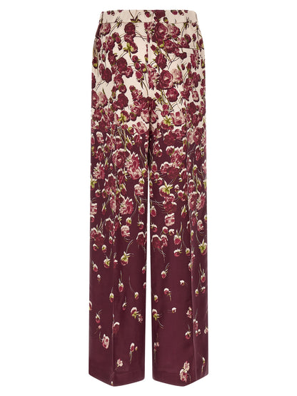Track Pants by F.R.S. - FOR RESTLESS SLEEPERS for women in viscose burgundy, cream, multicolor, floral & print features an sporty with a long and , expertly finished with for an sporty look.