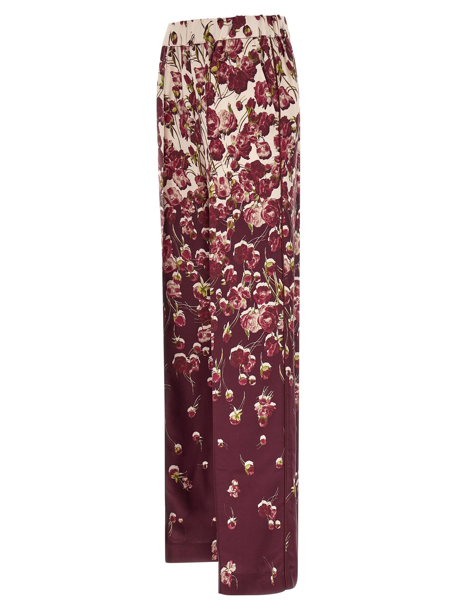 Track Pants by F.R.S. - FOR RESTLESS SLEEPERS for women in viscose burgundy, cream, multicolor, floral & print features an dynamic and long cut with a comfortable , expertly detailed with high-performance .