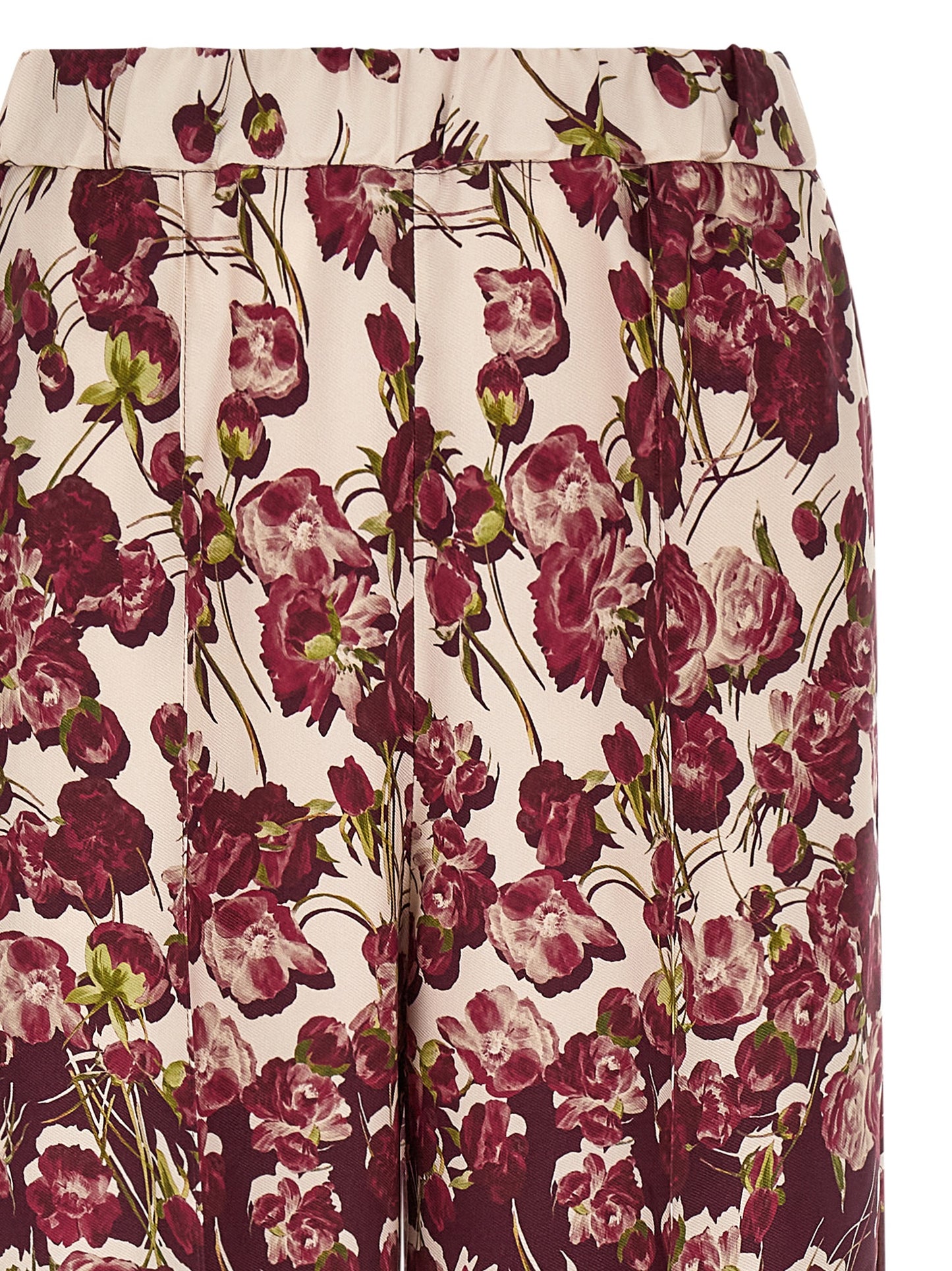 Track Pants by F.R.S. - FOR RESTLESS SLEEPERS for women in viscose burgundy, cream, multicolor, floral & print features a versatile and long cut with a comfortable , showcasing innovative .