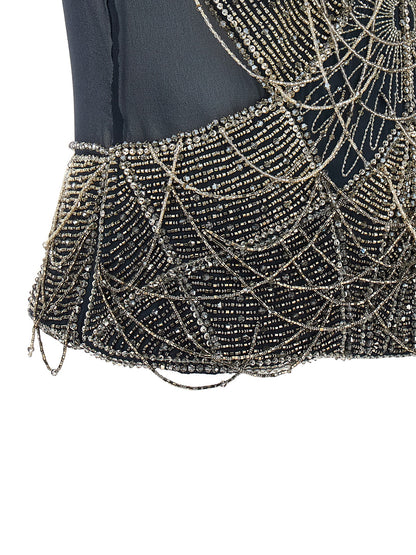 The Attico Blue Silk Tank Tops