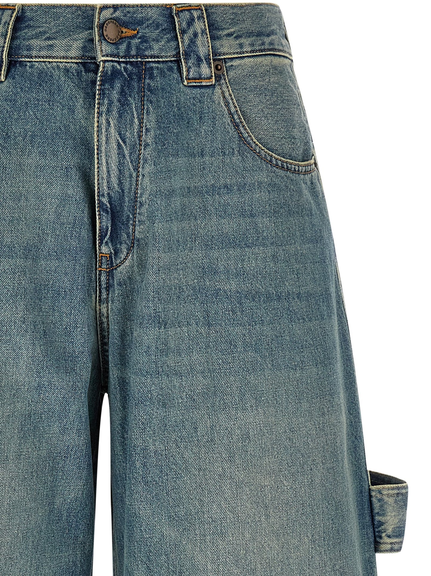 Jeans by Darkpark for women in denim cotton blue, brown & signature features an refined tailoring silhouette, showcasing a premium relaxed-fit with a and long cut for a refined tailoring look.