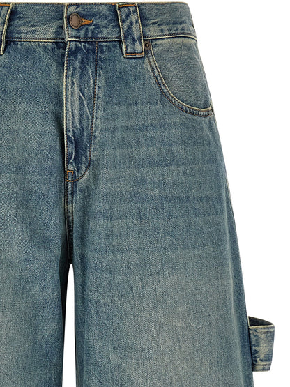 Jeans by Darkpark for women in denim cotton blue, brown & signature features an refined tailoring silhouette, showcasing a premium relaxed-fit with a and long cut for a refined tailoring look.