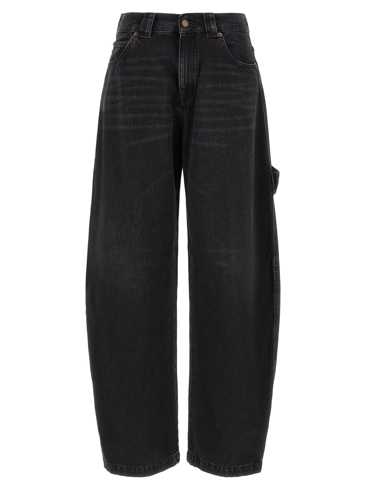 Jeans by Darkpark for women in cotton denim gradient & black features a polished silhouette with a polished relaxed-fit, reaching a polished long and finished with a polished .