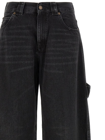 Jeans by Darkpark for women in cotton denim gradient & black presents a refined pantology silhouette, artfully defined by a refined pantology relaxed-fit, long, and a sophisticated .