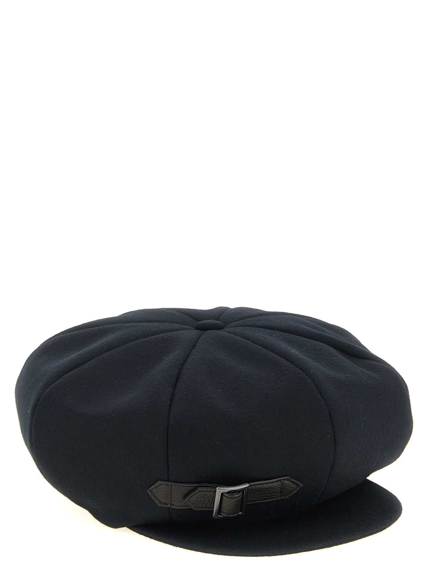 Baseball Cap by Yohji Yamamoto for men in polyamide leather & cotton black features an artisanal silhouette, showcasing the artisanal Polyamide Leather & Cotton Baseball Cap design with a refined, artisanal finish.