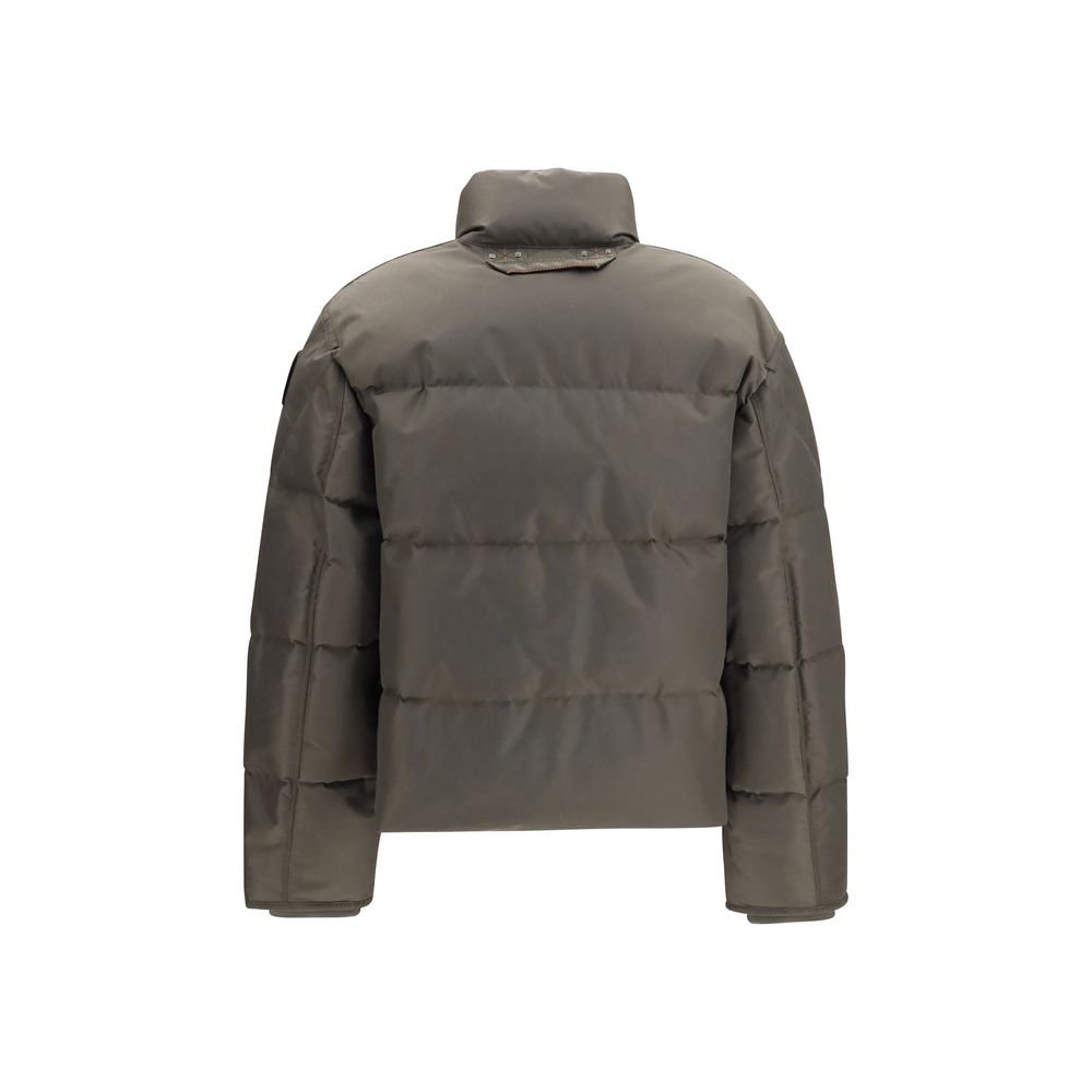 Puffer Jacket by Parajumpers for women in nylon duck & goose down bicolour & yellow showcases a bohemian silhouette, artfully detailed with a bohemian and signature pockets & insulated for a truly bohemian finish.
