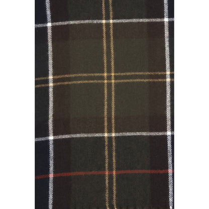 Barbour Merino Wool & Cashmere Wrap Fringes Scarf - Bicolour Patterned Tartan