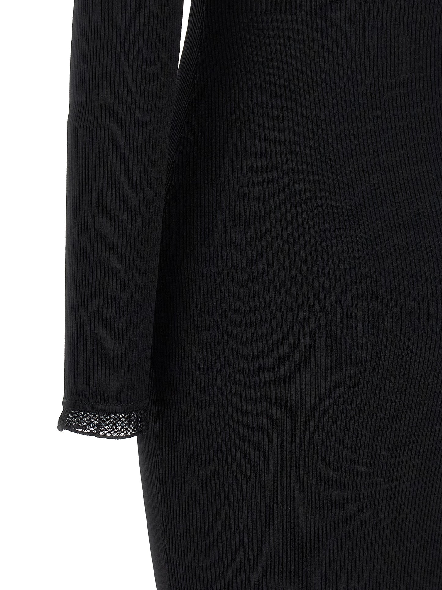 Dress by Elisabetta Franchi for women in polyamide & viscose black, gold & monogram features an cute silhouette, detailed with a and that elegantly flows into a cute midi.