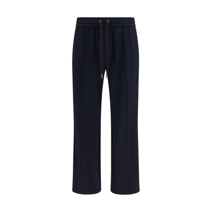 Activewear Pants by Dolce & Gabbana for men in stretch polyamide blue features an streamlined design with , highlighting a streamlined athletic & regular-fit and long cut with a comfortable .