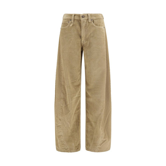 Jeans by R13 for women in denim cotton corduroy brown features an sartorial relaxed-fit & regular-fit and long with a cut for a sartorial finish.
