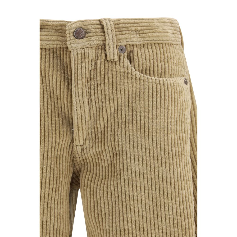 Jeans by R13 for women in denim cotton corduroy brown features an refined tailoring silhouette, showcasing a premium relaxed-fit & regular-fit with a and long cut for a refined tailoring look.
