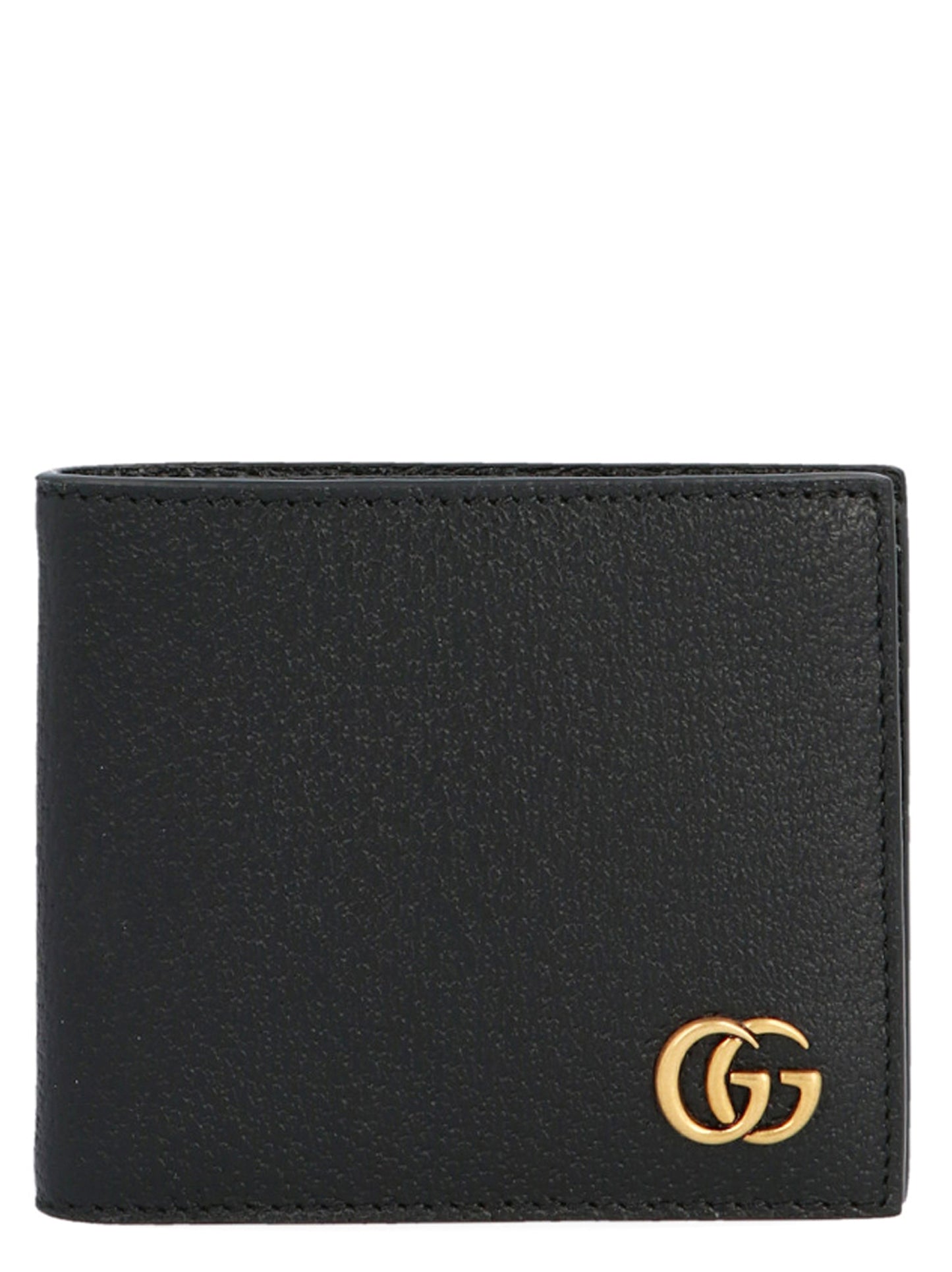 Wallet by Gucci for men in bos taurus calfskin leather black showcases a enchanting silhouette, artfully detailed with the signature style of the Gg Marmont Bos Taurus Calfskin Leather Wallet and functional .
