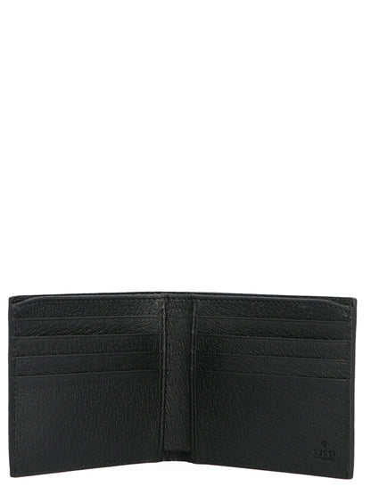 Wallet by Gucci for men in bos taurus calfskin leather black showcases a distinguished silhouette, artfully capturing the essence of the distinguished Gg Marmont Bos Taurus Calfskin Leather Wallet design with functional .