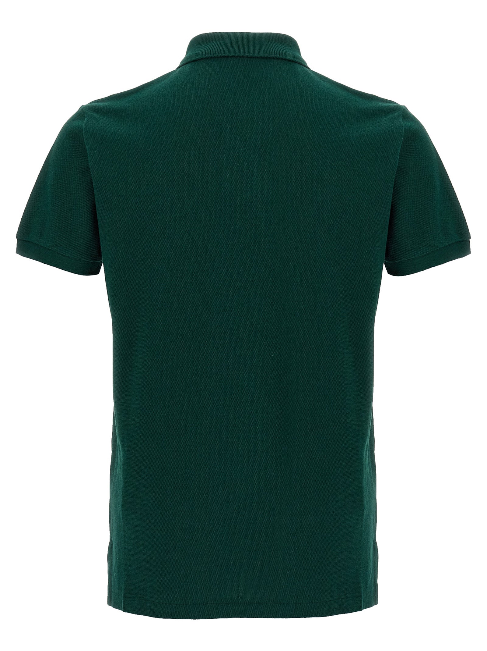 Polo Shirt by Polo Ralph Lauren for men in cotton bicolour, green & signature presents a distinguished silhouette, showcasing a sophisticated and distinguished for a truly distinguished finish.