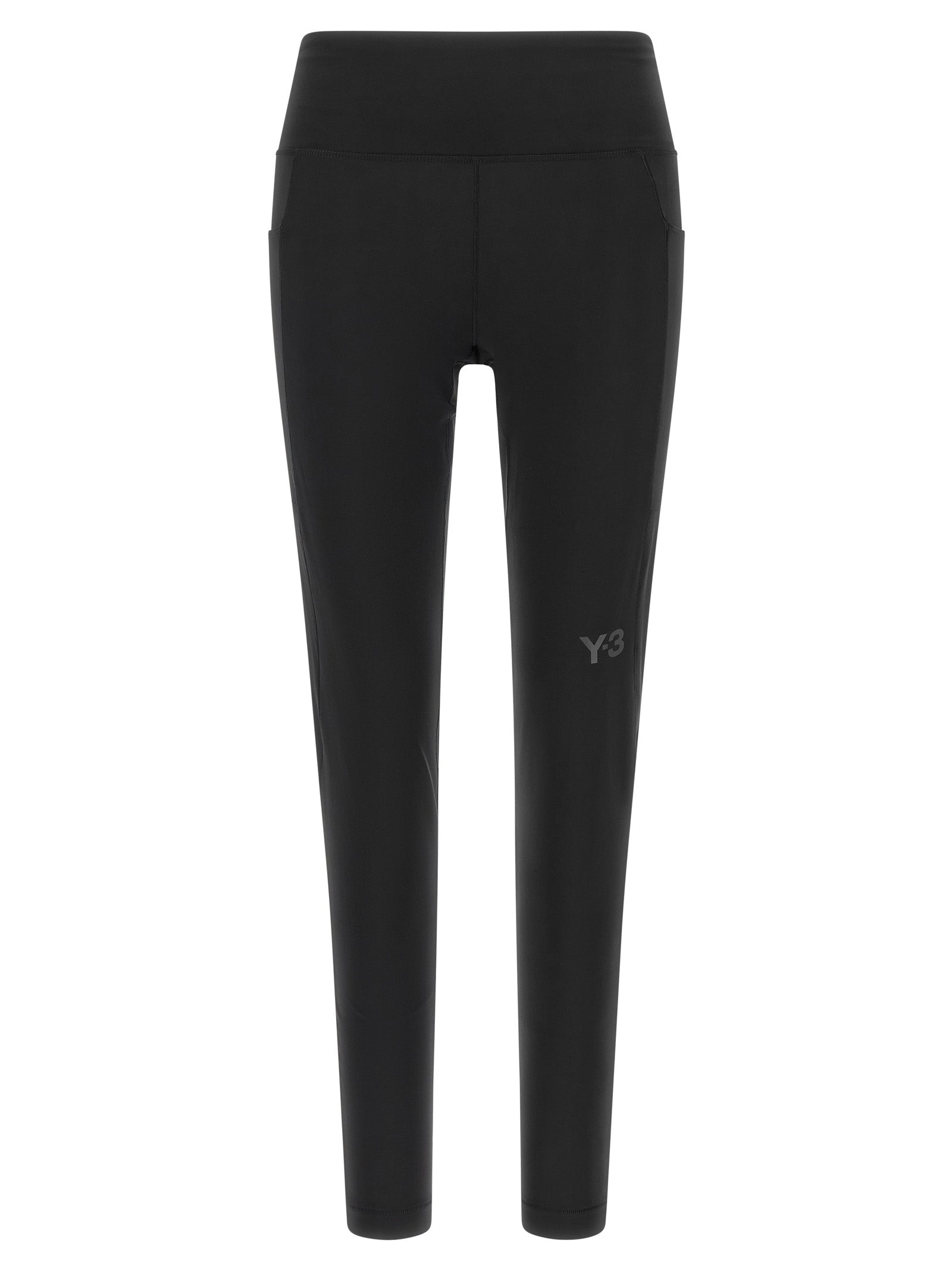 Activewear Leggings by Y-3 for women in stretch polyester black features a sporty leggings with a high rise and long, showcasing a sporty silhouette enhanced by innovative .