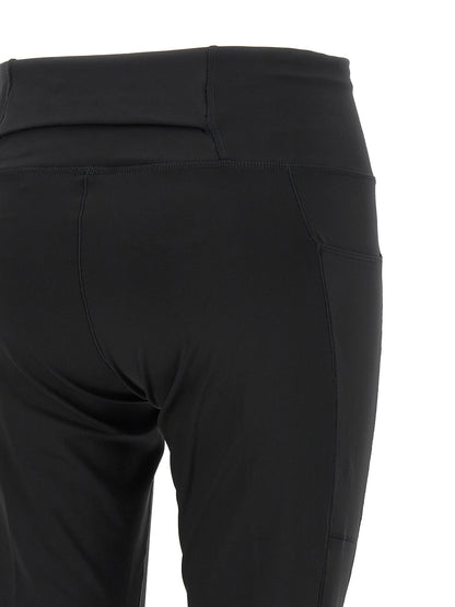 Activewear Leggings by Y-3 for women in stretch polyester black features a sporty leggings with a high rise and long, showcasing a sporty silhouette enhanced by innovative .