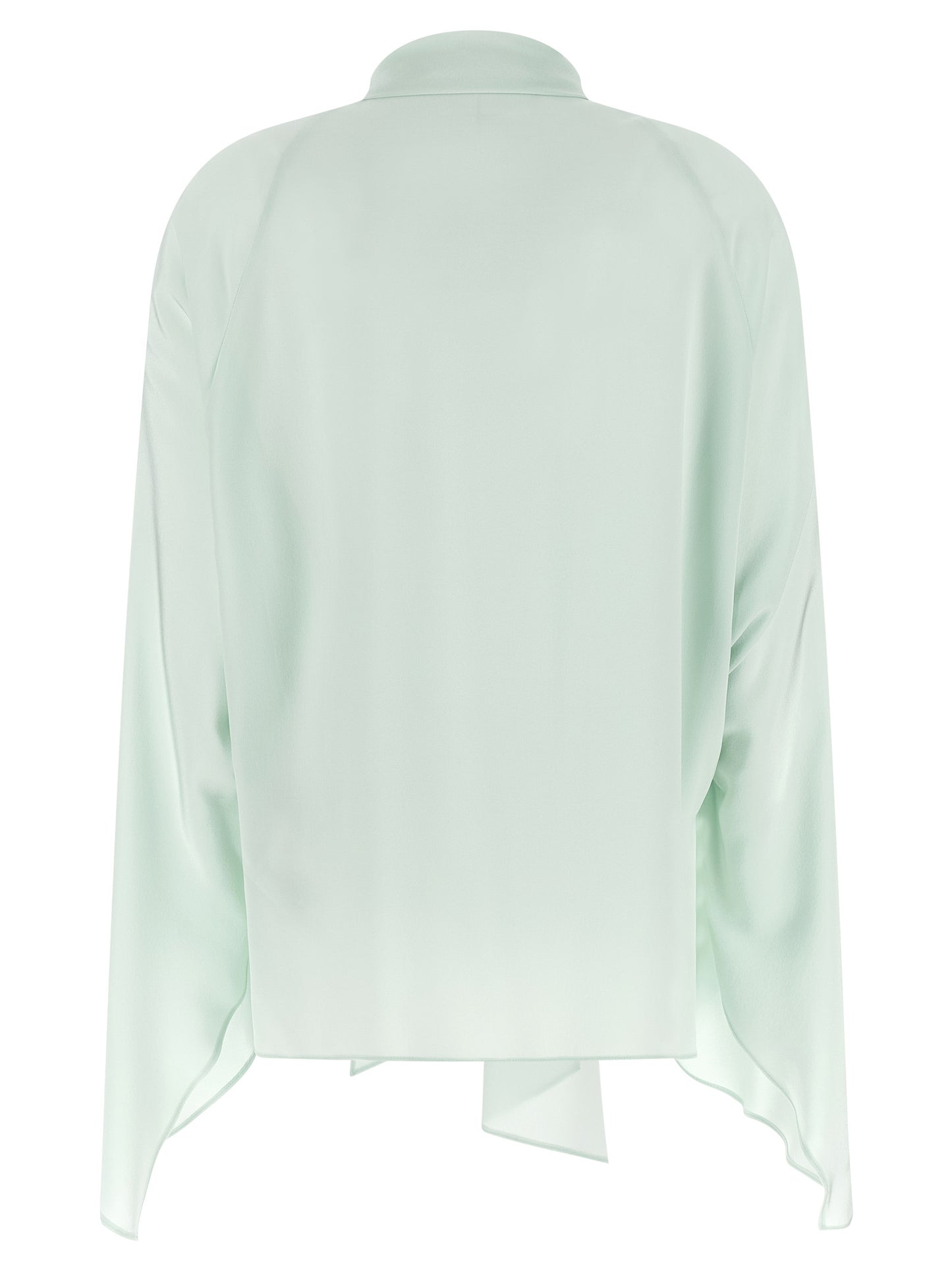 Blouse by Stella McCartney for women in silk bicolour & mint-green, featuring a nuanced and nuanced for a sophisticated finish.