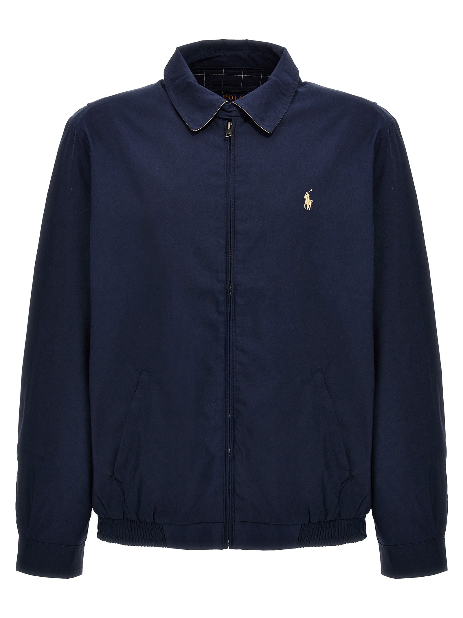 Overcoat by Polo Ralph Lauren for men in polyester blue showcases a architectural silhouette, artfully detailed with a distinctive and functional for a architectural finish.