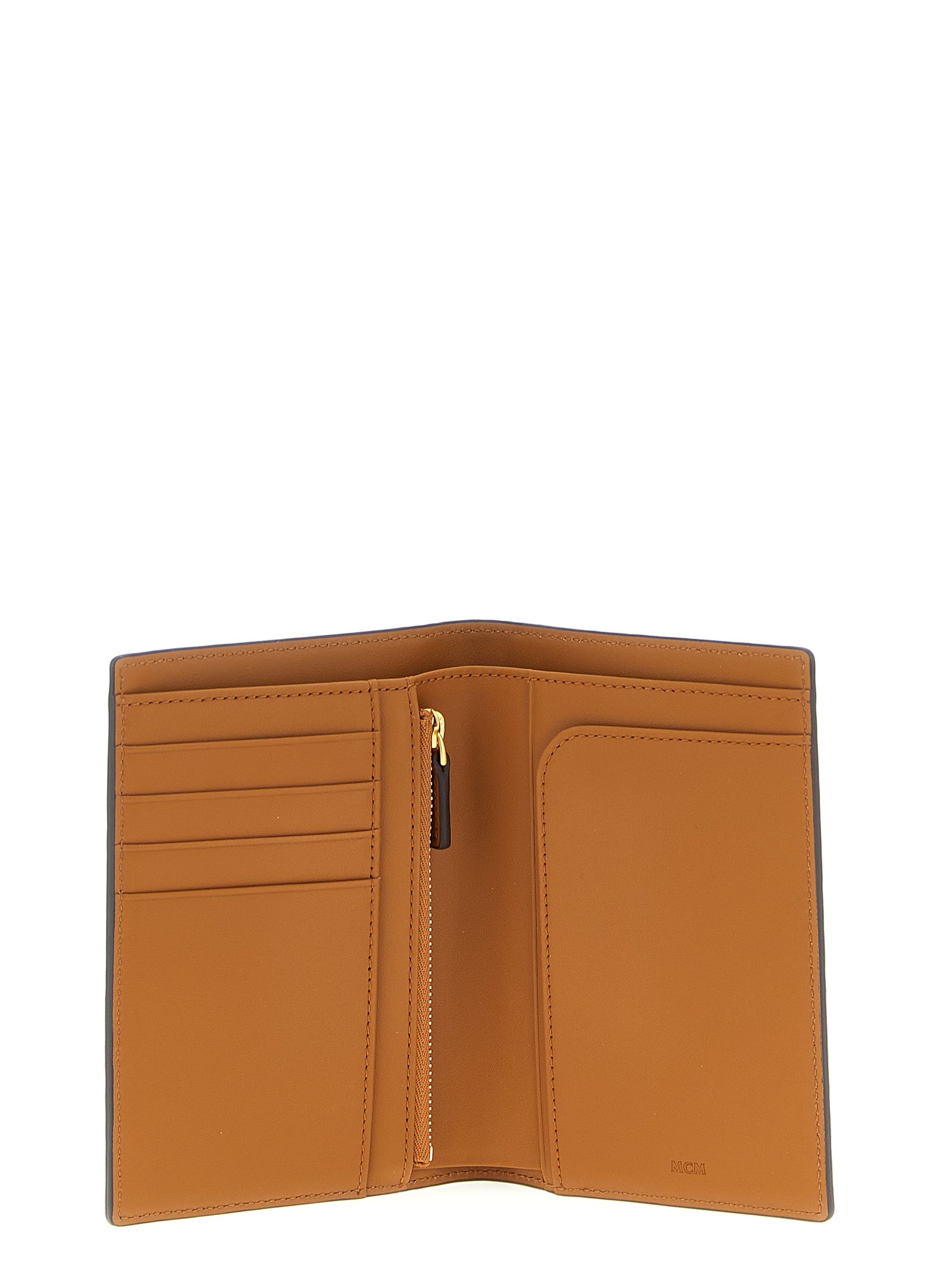 Wallet by MCM for men in polyester polyethylene polyethylene & cotton brown & monogram presents a streamlined silhouette, showcasing the sophisticated design of the Visetos Polyester Polyethylene & Cotton Wallet collection with functional .