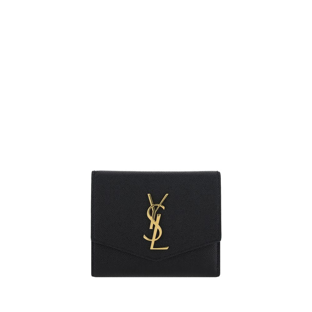 Cardholder Wallet by Saint Laurent for women in bos taurus calfskin leather black presents a refined silhouette, artfully capturing the essence of the Bos Taurus Calfskin Leather Cardholder Wallet design with sophisticated card-organization billfold coin-purse for a refined look.