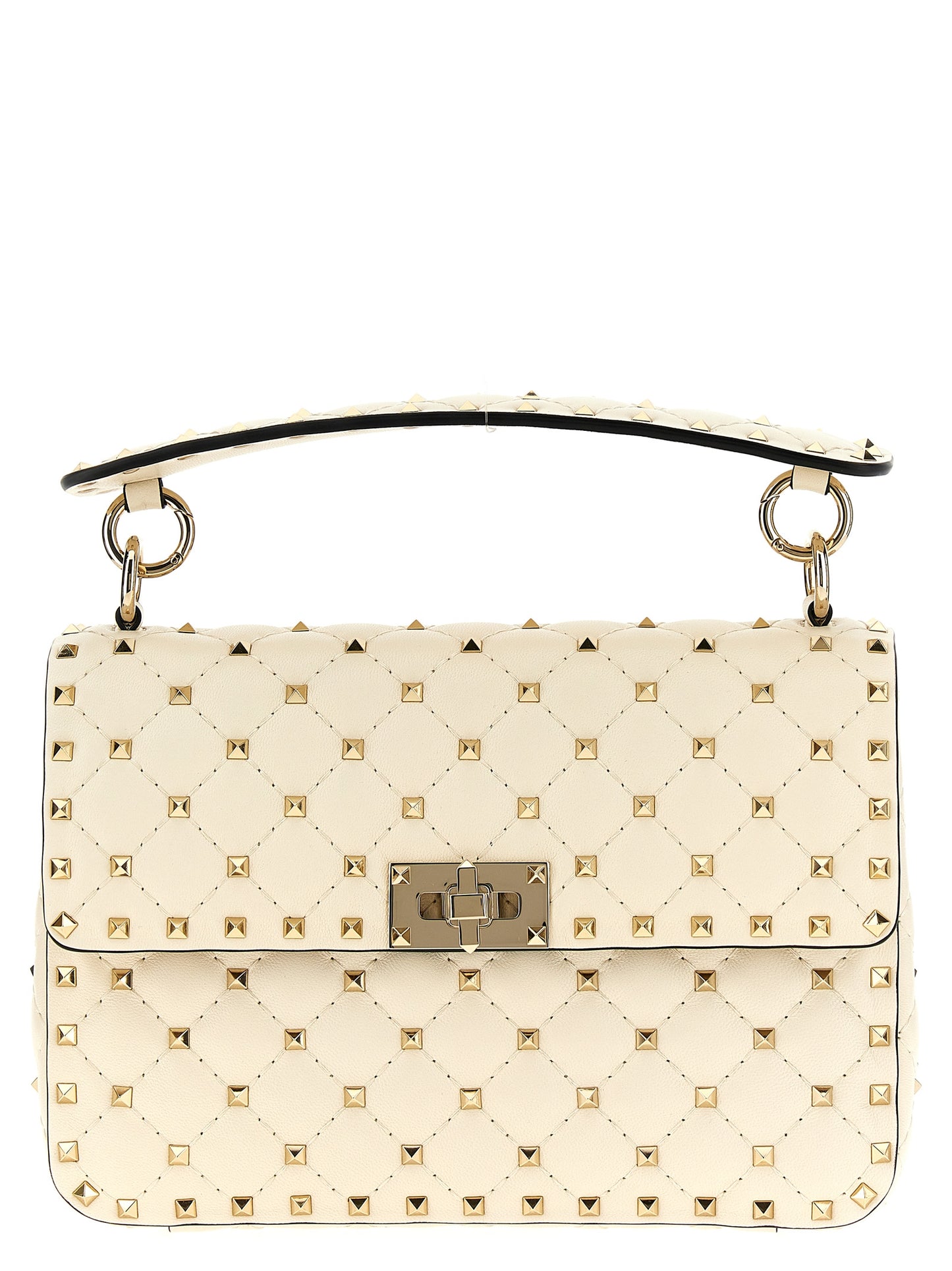 Shoulder Flap Bag by Valentino Garavani for women in lamb leather white features a enviable silhouette, showcasing a secure flap, ample , and enviable shoulder-strap & handle for a enviable finish.