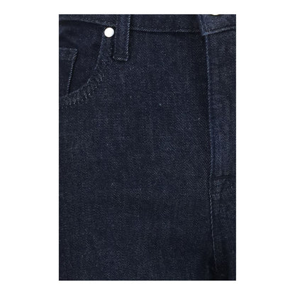 Jeans by Jacob Cohen for women in polyester cotton denim blue & white features a polished silhouette with a polished straight, slim & cropped, reaching a polished cropped and finished with a polished high rise.
