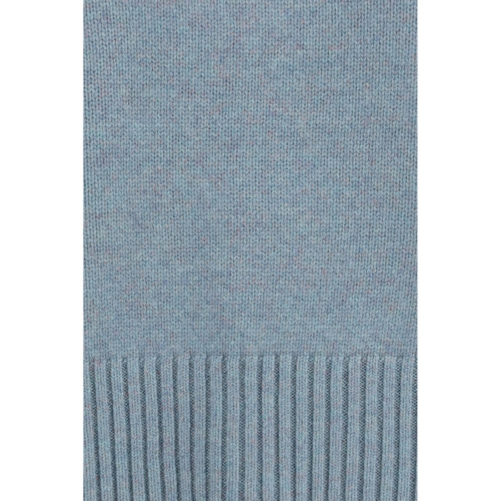 Sweatshirt by Extreme Cashmere for women in cashmere & capra leather blue features a unrivaled silhouette with a refined and unrivaled detailing for a sophisticated look.