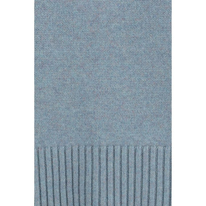 Sweatshirt by Extreme Cashmere for women in cashmere & capra leather blue features a unrivaled silhouette with a refined and unrivaled detailing for a sophisticated look.