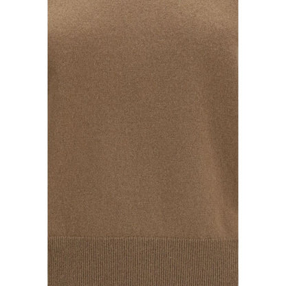 Sweater by Extreme Cashmere for women in cashmere & capra leather brown, gray, multicolor & striped features an polished silhouette, showcasing refined and a sophisticated for a truly polished finish.