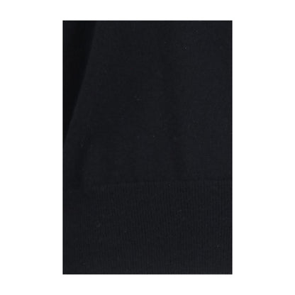 Sweater by Extreme Cashmere for women in cashmere & capra leather black & pearl features an tactile silhouette, showcasing a sophisticated and tactile for a refined finish.