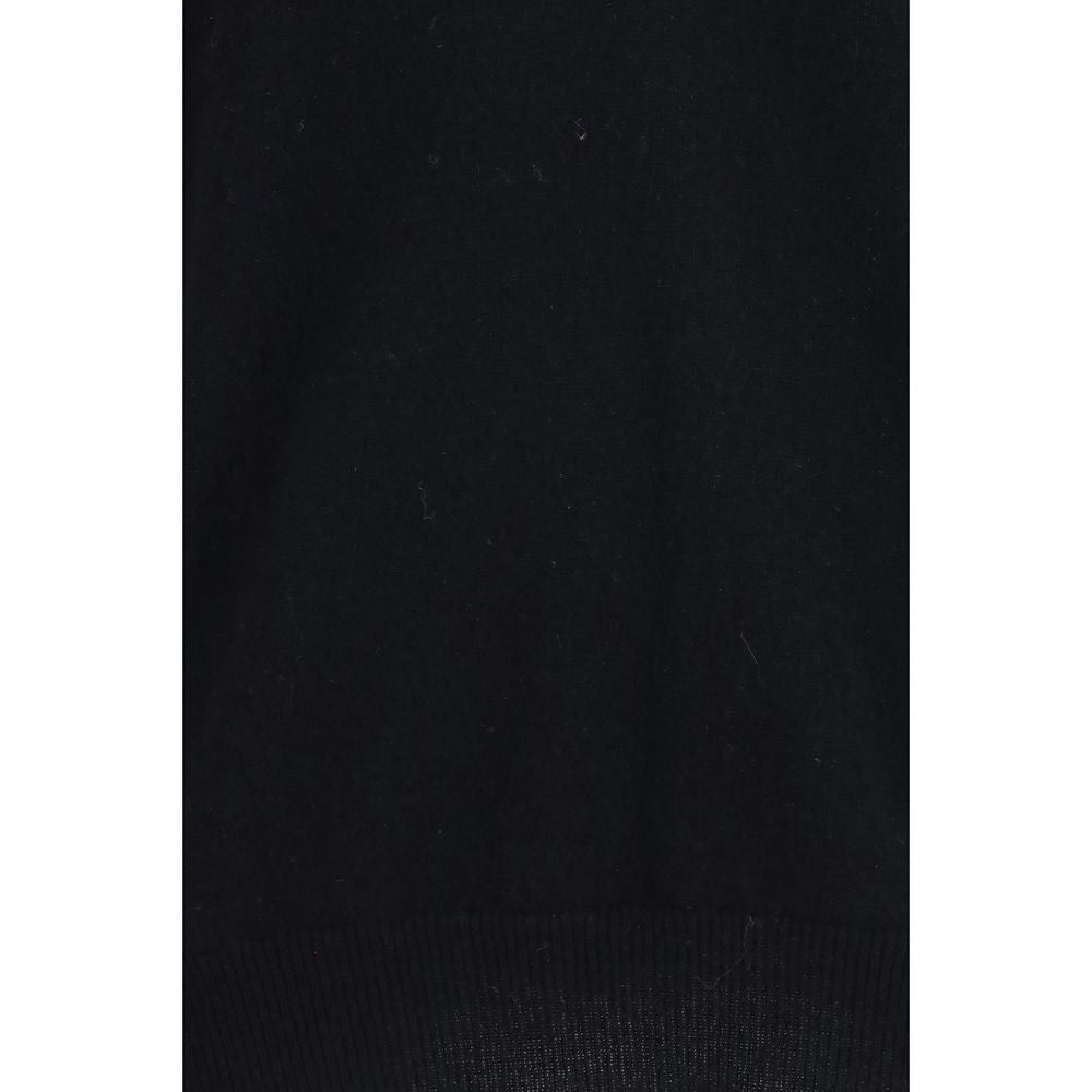 Sweater by Extreme Cashmere for women in cashmere & capra leather black features an polished silhouette, showcasing refined and a sophisticated for a truly polished finish.