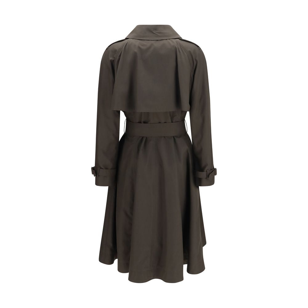 Trench Coat by Burberry for women in cotton bicolour presents a distinguished silhouette, artfully detailed with lightweight and a distinguished for a sophisticated, distinguished finish.