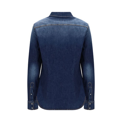 Shirt by Jacob Cohen for women in denim cotton & nickel blue & pearl features an polished silhouette, showcasing a sophisticated and detail for a truly polished finish.