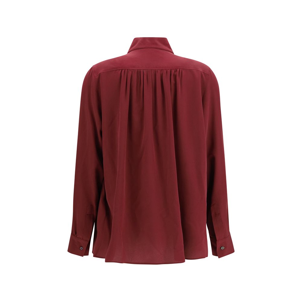 Blouse by Jacob Cohen for women in silk bordeaux presents a discerning silhouette, showcasing a sophisticated and for a truly discerning finish.