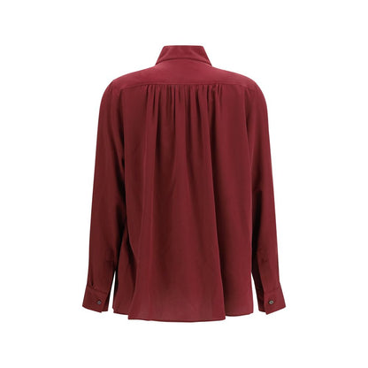 Blouse by Jacob Cohen for women in silk bordeaux presents a discerning silhouette, showcasing a sophisticated and for a truly discerning finish.