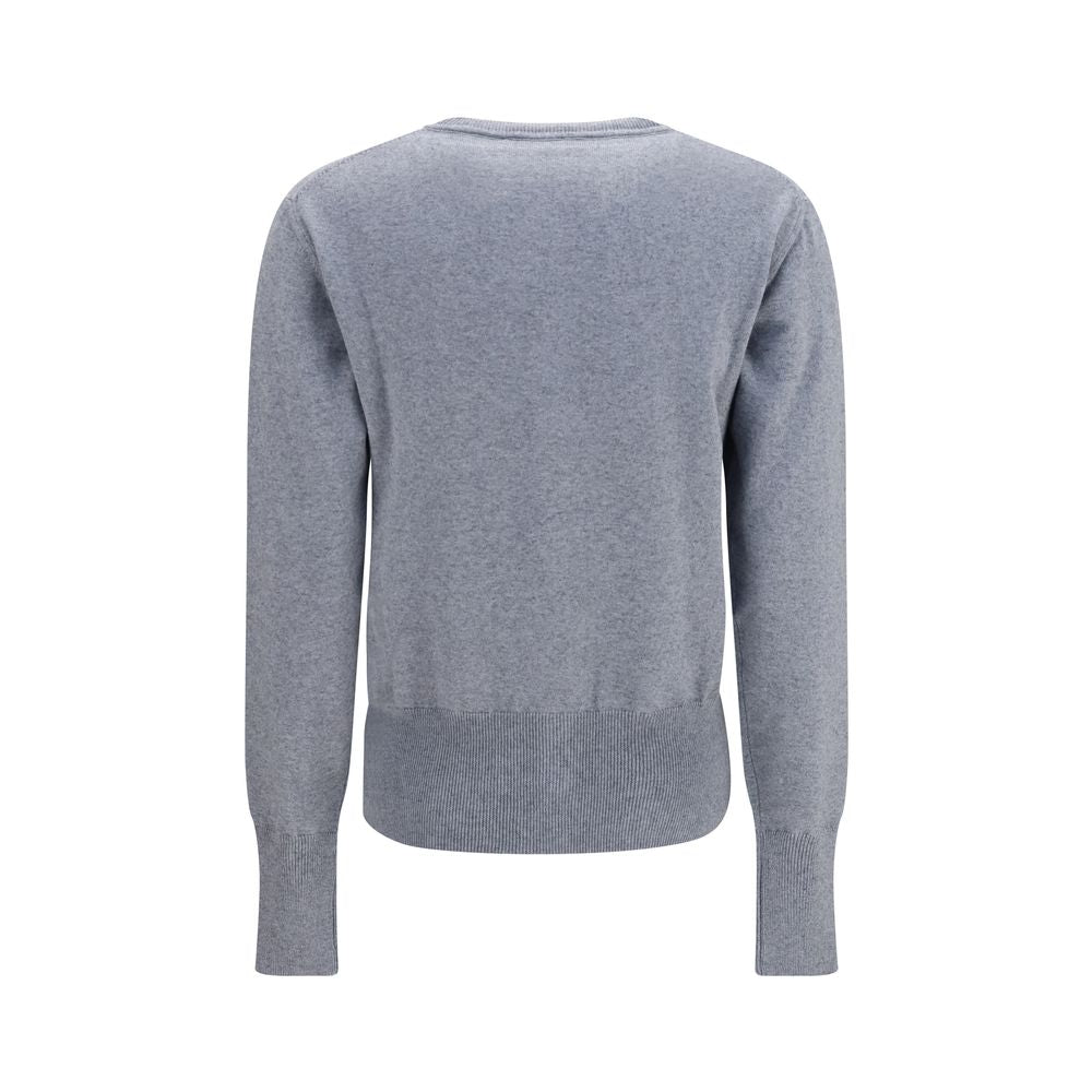 Cardigan by Vivienne Westwood for women in capra leather & cotton gray & signature features an impeccable silhouette, showcasing a sophisticated round neckline and detail for a truly impeccable finish.