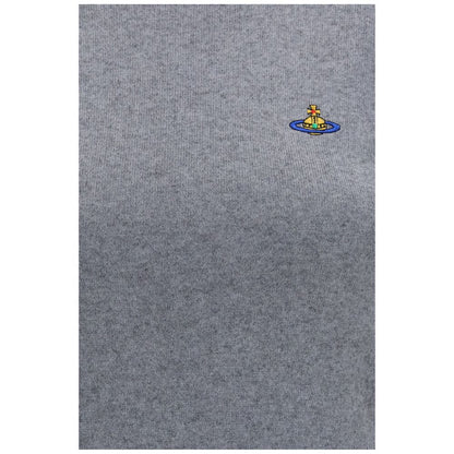 T-Shirt by Vivienne Westwood for women in cashmere cotton & capra leather gray features an on trend silhouette, perfectly showcasing a on trend and for an elevated aesthetic.