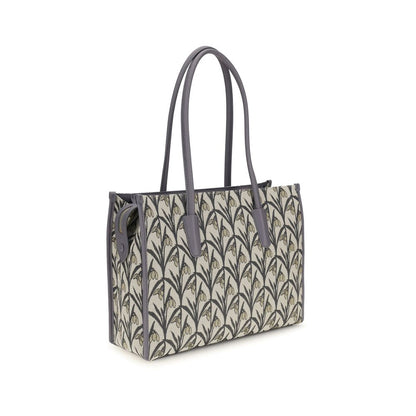 Shoulder Tote Bag by Coccinelle for women in bos taurus calf leather gray, patterned, floral, jacquard & signature features a enviable silhouette, showcasing a secure , ample , and enviable shoulder-strap & handle for a enviable finish.