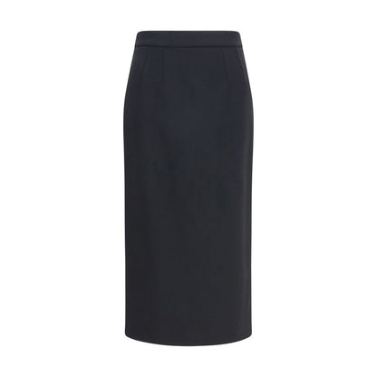 Skirt by Dolce & Gabbana for women in wool black features a captivating silhouette, showcasing the captivating Women's Pencil Straight Wool Long Skirt design with a sophisticated long for a captivating look.