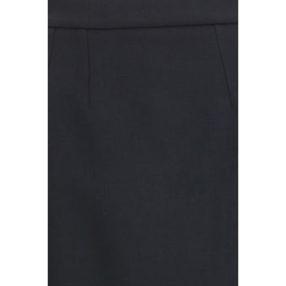 Skirt by Dolce & Gabbana for women in wool black features a sublime silhouette, showcasing the sublime design of the Women's Pencil Straight Wool Long Skirt in a sophisticated long.