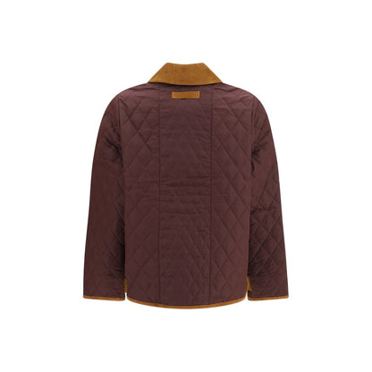Overcoat by Barbour for women in polyester velvet bordeaux features an voluminous silhouette, showcasing distinct pockets and a voluminous for a truly voluminous aesthetic.
