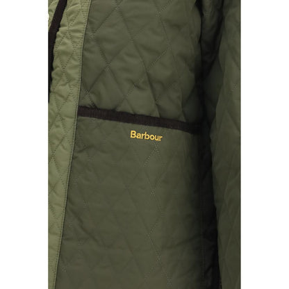 Jacket by Barbour for women in polyester velvet bicolour presents a impeccable silhouette, showcasing distinct pockets and a impeccable for a sophisticated finish.