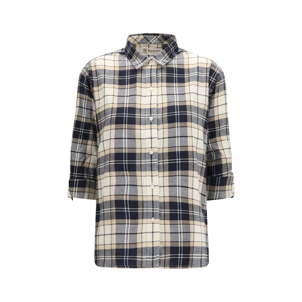 Shirt by Barbour for women in cotton multicolor & patterned showcases a sleek silhouette, elegantly detailed with a sleek and long-sleeve for a sleek finish.