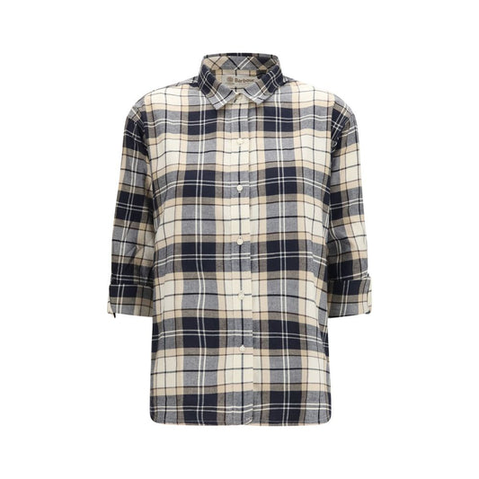 Shirt by Barbour for women in cotton multicolor & patterned showcases a sleek silhouette, elegantly detailed with a sleek and long-sleeve for a sleek finish.