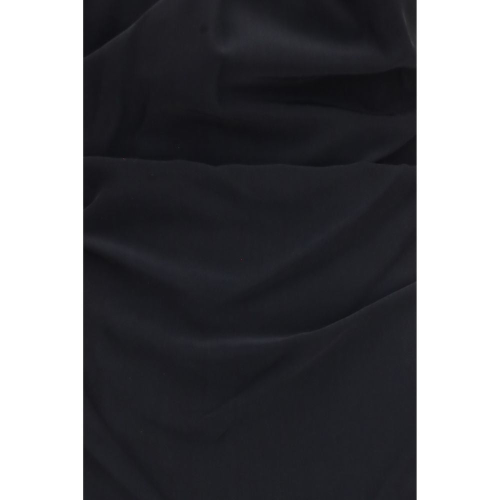 Dress by Vivienne Westwood for women in silk & viscose black showcases a striking silhouette, elegantly detailed with a , refined , and a striking long for a striking finish.