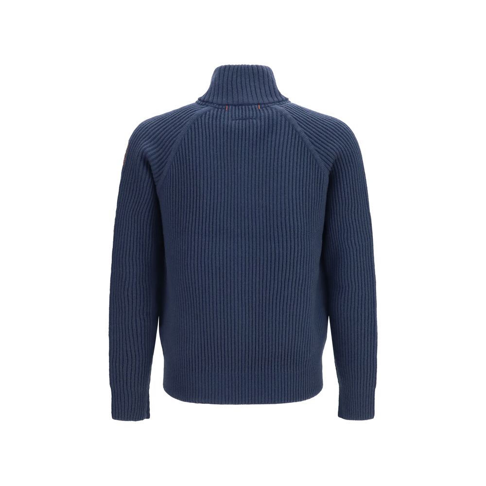 Windbreaker Jacket by Parajumpers for men in merino wool polyamide polyester duck & goose down blue & signature features an magnificent silhouette, showcasing the sophisticated and functional pockets, insulated & windproof for a premium, magnificent look.